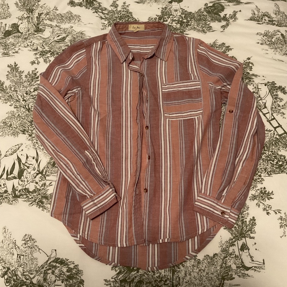 Striped button down blouse from Love Notes, size M